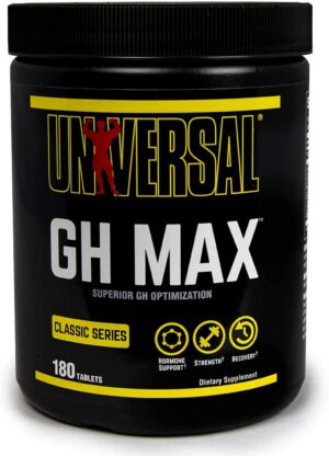 Universal Nutrition GH MAX 180 Tablets Superior GH Optimization + *FREE SAMPLE
