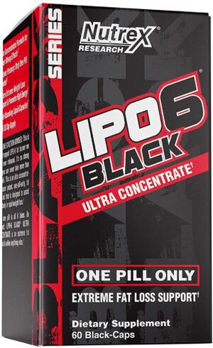 Nutrex Lipo 6 Black Ultra Concentrate 60 Capsules Fat Burner Weight Loss EU*