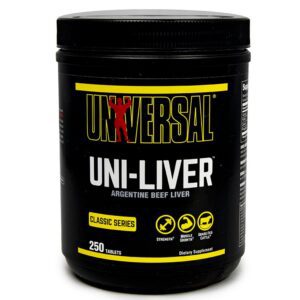 Universal Nutrition UNI-LIVER 500 Tablets Natural Amino Acids, BCAAs, UNILIVER