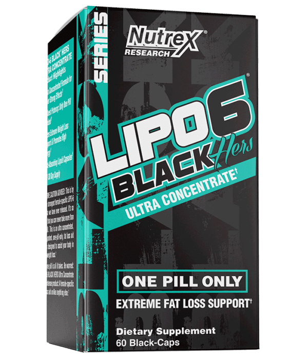 Nutrex Lipo 6 HER, 60 Capsules Fat Burner One a Day Capsules
