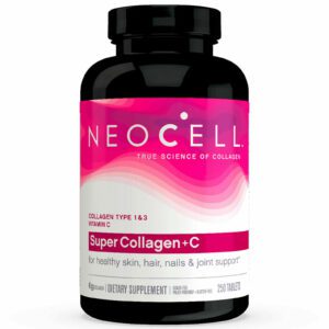 Neocell Collagen+C Super, Type 1 & 3, 250 Tablets Total Body And Joints Health