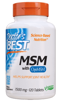 Doctor's Best, MSM with OptiMSM, 1500 mg, 120 Tablets MSM 1500.