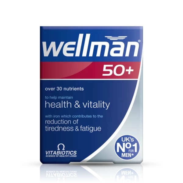 Vitabiotics Wellman 50+ 30 Tablets Multi Vitamins Mineral for Men 50+