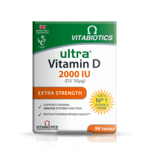 Vitabiotics Ultra D-3 2000IU ( D3*50MG) Extra Strength - 96 Tablets