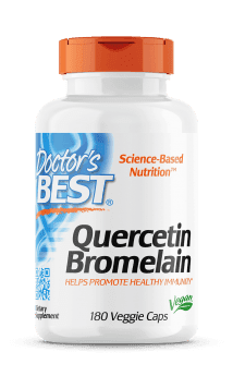 Doctor's Best, Quercetin / Bromelain, 180 Veg. Capsules 500/250mg.