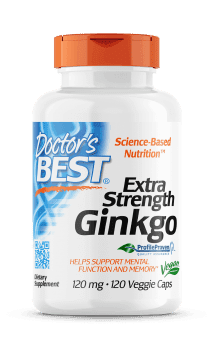 Doctor's Best Extra Strength Gingko, Ginko Biloba 120 Capsules