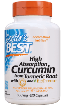Doctor's Best, High Absorption Curcumin 500 mg, 120 Capsules