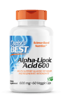 Doctor's Best Best Alpha-Lipoic Acid 600mg 60 Veg Capsules