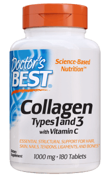 Doctor's Best Collagen Types 1 & 3 with Vitamin C 1000mg 180 Tablets