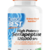 Doctor's Best High Potency Serrapeptase, 120, 000 SPU, 90 Veggie Capsules
