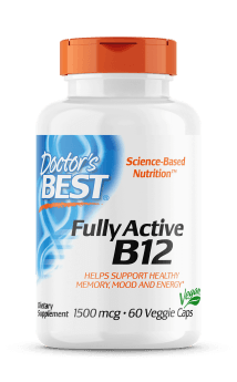Doctor's Best, Fully Active B12 (Methylcobalamin), 1500mcg, 60 Veg. Capsules