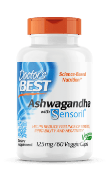 Doctor's Best, Ashwagandha with Sensoril, 125 mg, 60 Veggie Caps