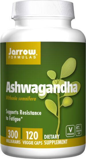 Jarrow Formulas Ashwagandha, 300mg x 120 VCapsules, Stress Relief.