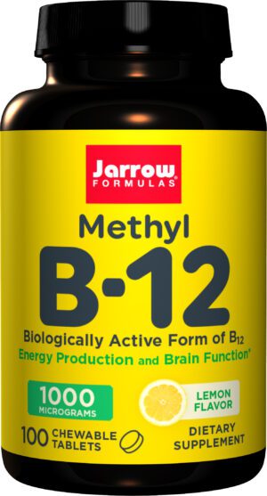 Jarrow Formulas, Methyl B-12, 1000 mcg, 100 Lozenges Lemon Flavor