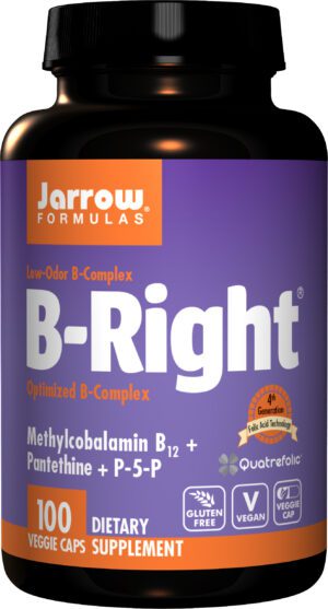 Jarrow Formulas Vitamin B-Right Complex, 100 Veg Capsules