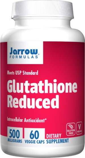 Jarrow Formulas Glutathione Reduced , 500mg x 60 Veg Capsules, Antioxidant.