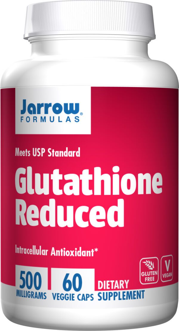 Jarrow Formulas Glutathione Reduced , 500mg x 60 Veg Capsules, Antioxidant.