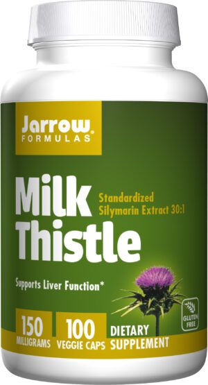 Jarrow Formulas Milk Thistle 150mg 200 Capsules, Liver Health, Detox Jarrow.