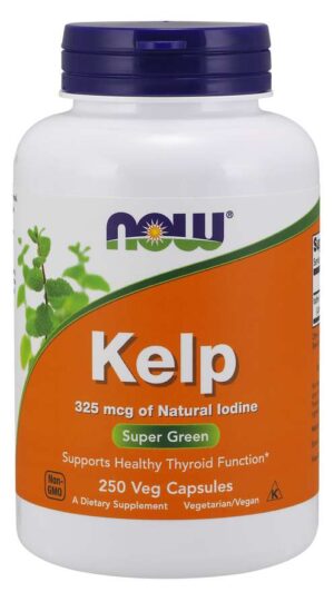 Now Foods Kelp, 325mcg - 250 vcaps Healthy Thyroid Functions