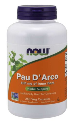 Now Foods Pau D'Arco 500mg 250 Capsules , Pau Darco.
