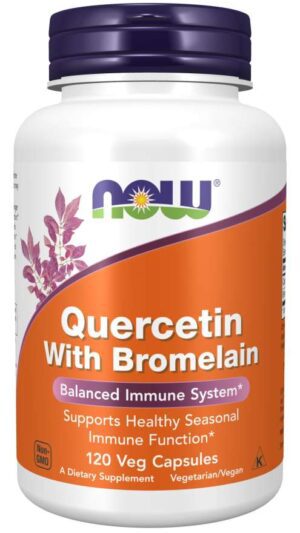 Now Foods Quercetin with Bromelain Supports Immune System 120 Veggie Capsules