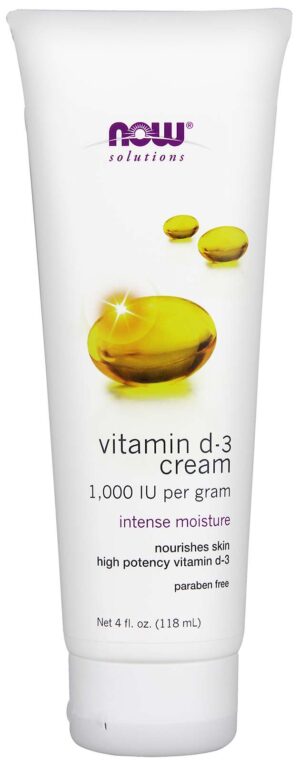 Now Foods, Vitamin D-3 Cream, 4 fl oz (118 ml)