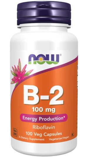 Now Foods, B-2, 100 mg, 100 Capsules Riboflavin