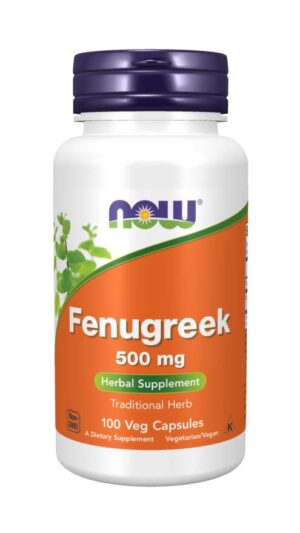 Now Foods, Fenugreek, 500 mg, 100 Capsules