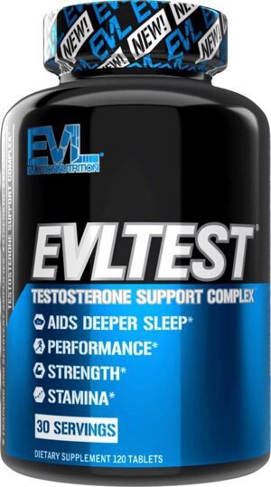 Evlution Nutrition EVL Test , 120 Tablets Natural MassiveTestosterone Booster