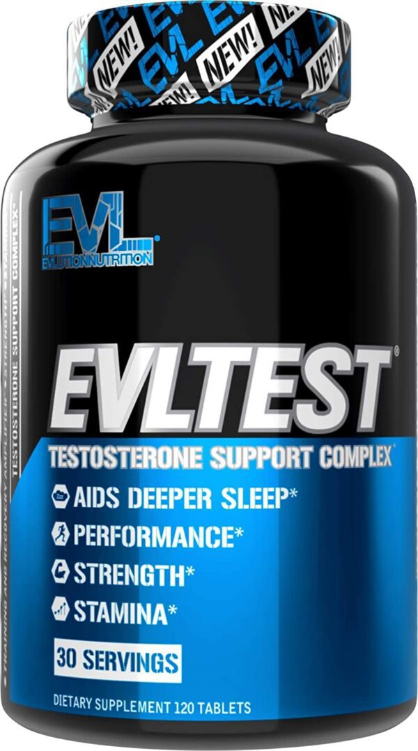 Evlution Nutrition EVL Test , 120 Tablets Natural MassiveTestosterone Booster