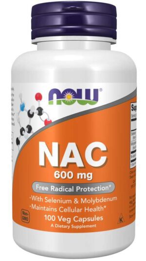 Now Foods, NAC, 600 mg, 100 Veg Capsules , N-A-C N-ACETYL CYSTEINE.