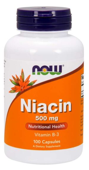 Now Foods, Niacin, 500 mg, 100 Capsules Vitamin B-3