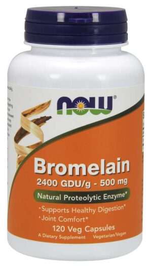 New Now Foods Bromelain 500mg 120 Veg Capsules, Healthy Digestion, Joint Support