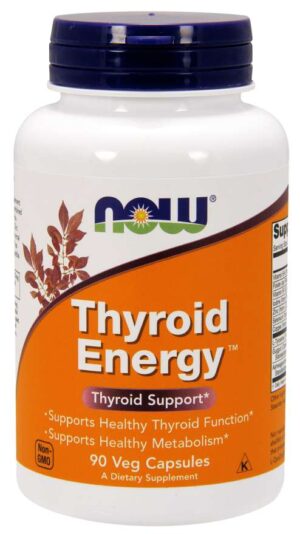 Now Foods, Thyroid Energy, 90 Veg Capsules For Active Metabolism