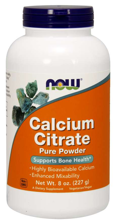 Now Foods Calcium Citrate, 8oz (227g) Pure Powder Bone Health.