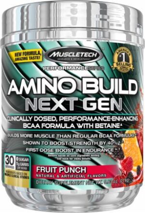 MuscleTech Amino Build Next Gen Amino Acids, BCAA 30 Servs, FLAVOURS+FREE SAMPLE