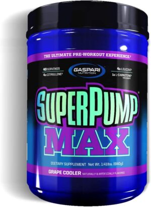 Gaspari Nutrition Superpump MAX Pre Workout 40 Servs Muscle Pump 640gm