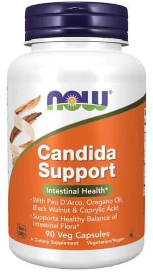 Now Foods Candida Support 90 Veg Capsules GIT Health.