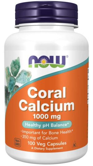 Now Foods Coral Calcium 1000mg x 100 Veg Capsules, Bone Health