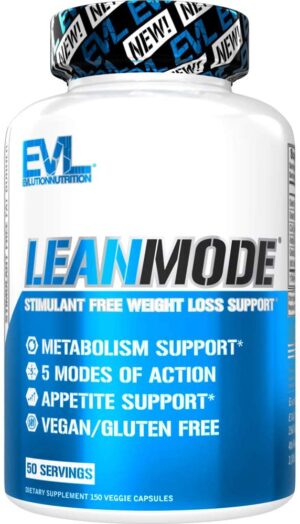 Evlution Nutrition Lean Mode Stimulant-Free Weight Loss, 150 Capsules