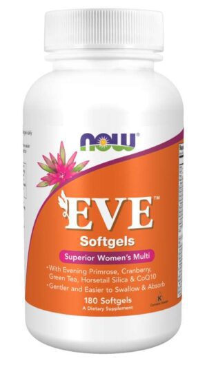Now Foods EVE 180 softgels Superior Women's Multi-Vitamin Complex.