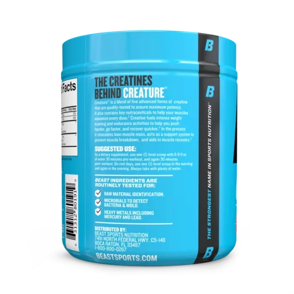Beast Sports Nutrition Creature Creatine Powder 30 Servings - Image 3