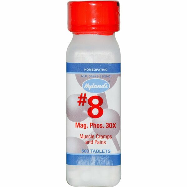 Hyland's, #8 Mag. Phos. 30X, 500 Tablets Homeopathic support for muscle cramps