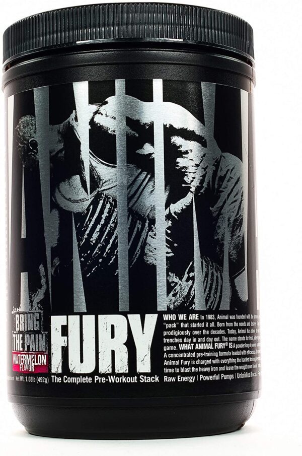 Universal Animal Fury Pre-Workout Energy & BCAA, 30 Servings 480gm All Flavours.