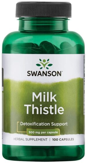 Swanson Premium Full Spectrum Milk Thistle 500 mg x 100 Capsules Liver Health