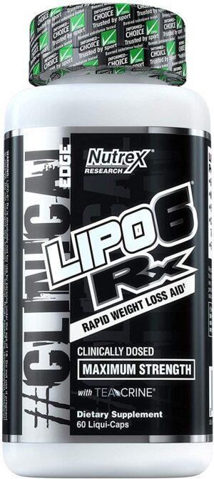 Nutrex Lipo-6 RX - 60 Liquid Capsules Weight Loss Support