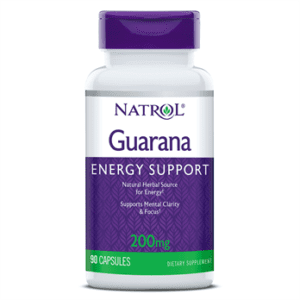 Natrol Guarana 90 Capsules 200mg Energy USA*