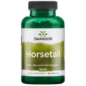 Swanson Horsetail 500mg 90 Capsules, Nutrient for Healthy Hair, Skin and Nails