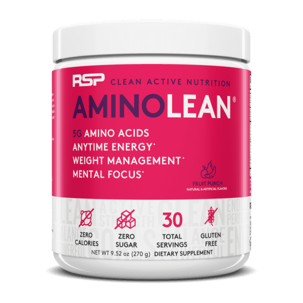 RSP AminoLean Energy Formula, 30 Servings BCAA With Caffeine, Amino Lean.