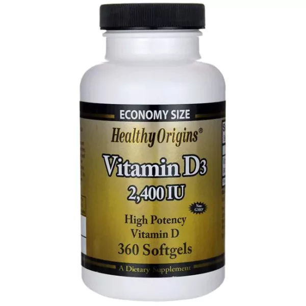 Healthy Origins Vitamin D3 2,400 IU 360 Sgels